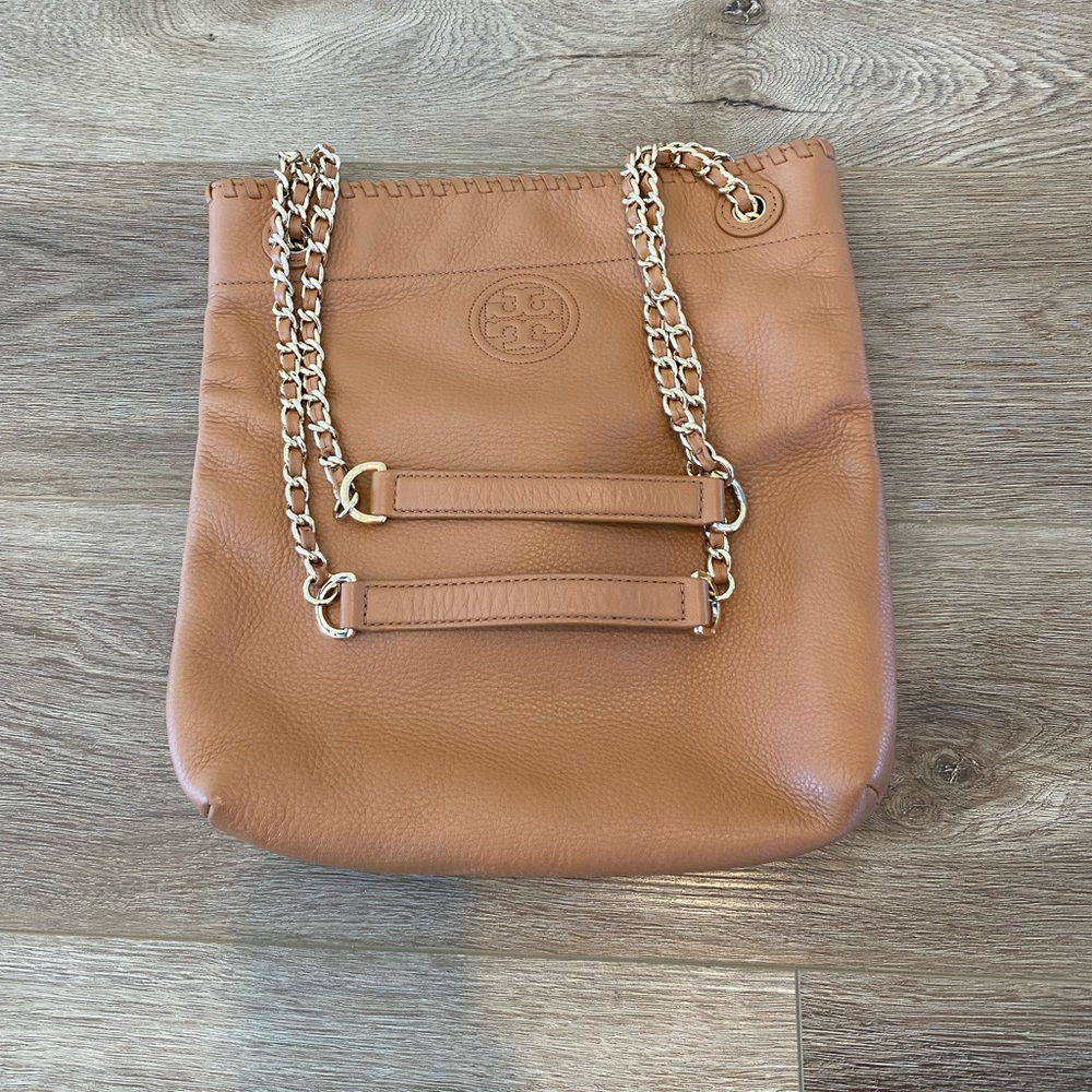Tory Burch tan / camel bag chain strap